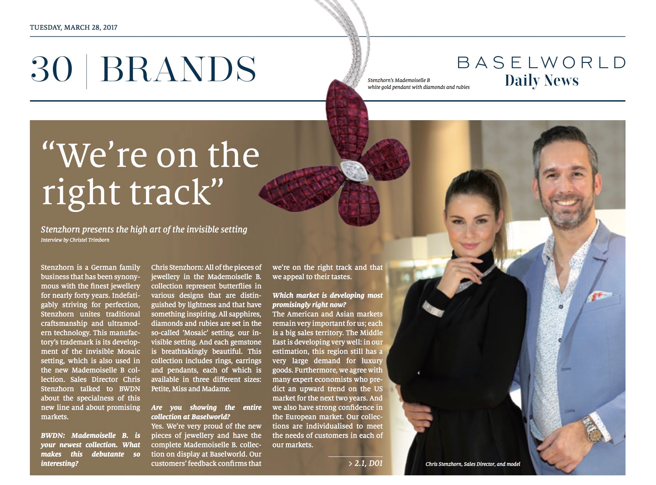 BASELWORLD 2017: We are on the right track