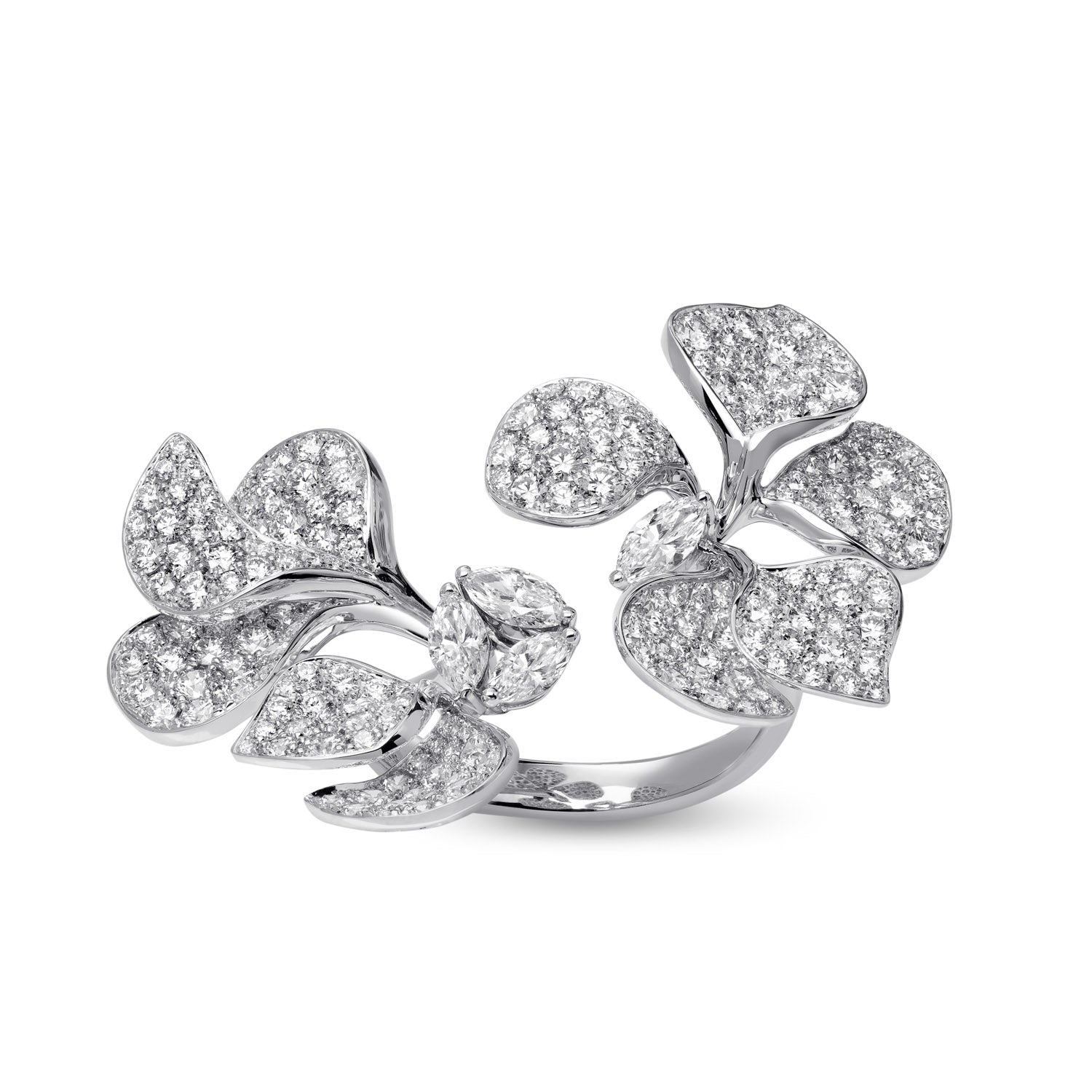 À FLEUR DE PARIS Diamond Double Ring