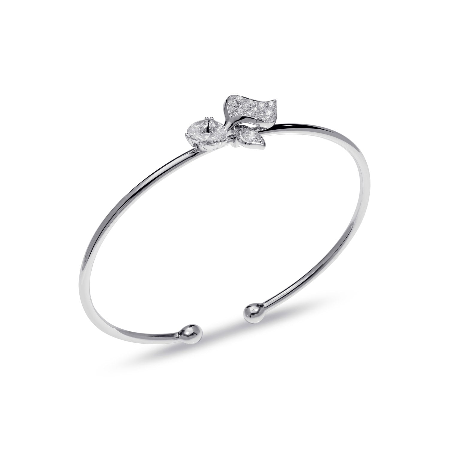 À FLEUR DE PARIS flexibler Diamant-Armreif