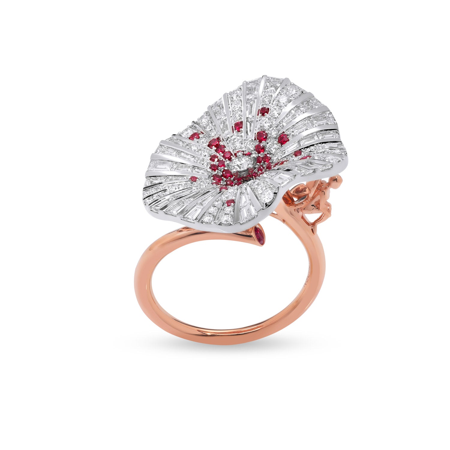 BELLE Ring mit rosa Saphiren