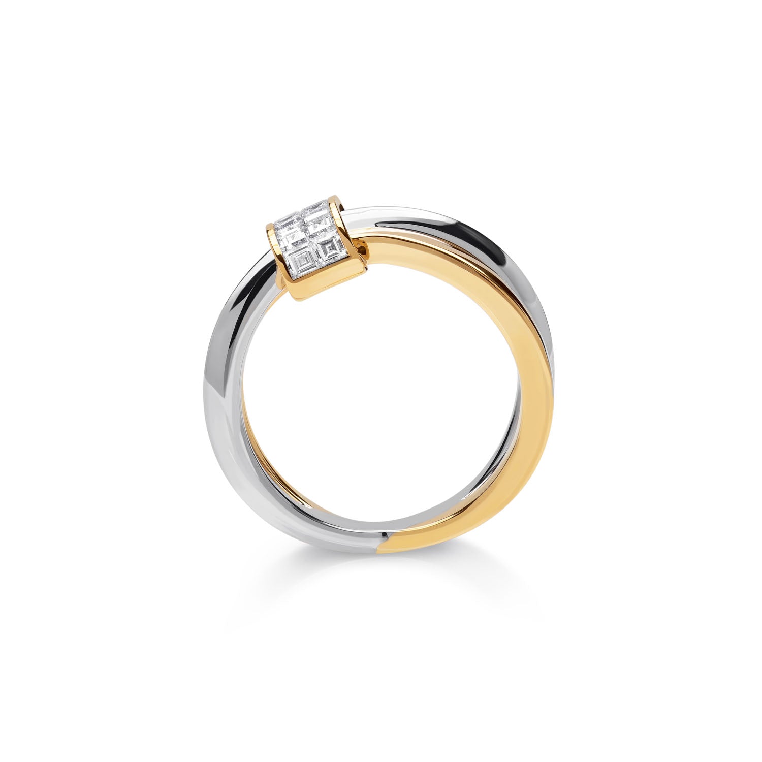 HOLD ON TIGHT Bicolor Ring