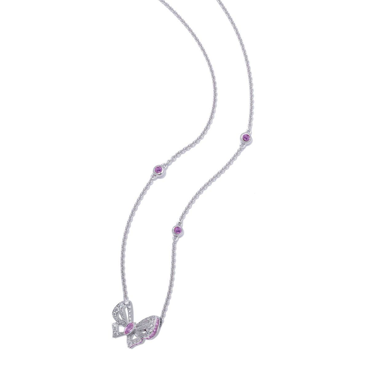 MADEMOISELLE B. Pink Sapphire Necklace